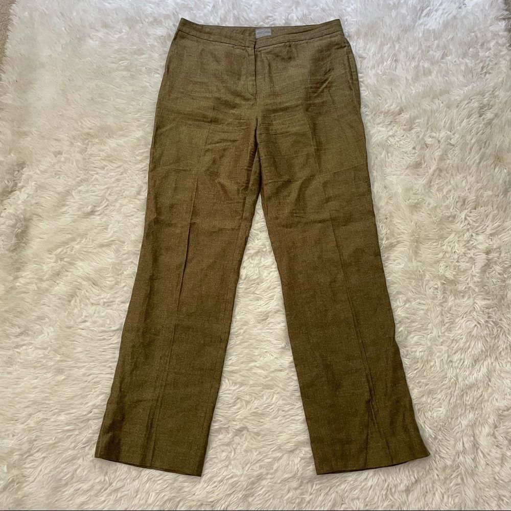 AGNONA FOR BERGDORF‎ GOODMAN SILK/LINEN PANTS sz 10